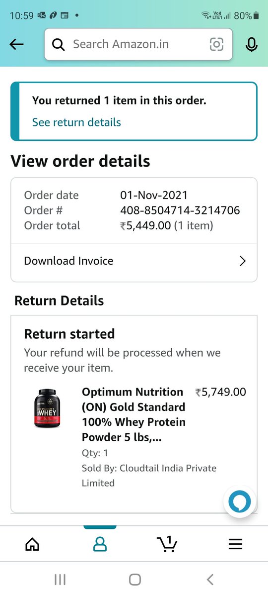 herdevharry's tweet photo. Returning a product at Amazon has become a nightmare; bought more than a month ago; product packaging seems completely fake; return initiated but still didn't pick up the product @amazonIN @consumercomplaints pathetic customer service; order prepaid, no one is bothered; wakeup https://t.co/UsybAm9d3g