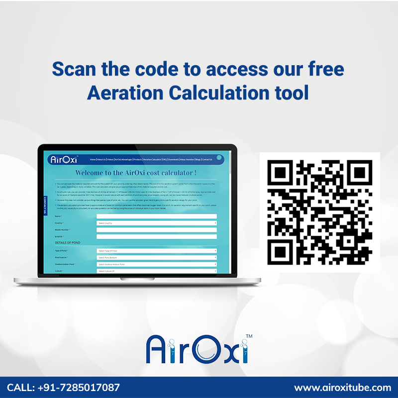 airoxitube's tweet image. Need help with calculating your aeration needs to scan the code below for a detailed evaluation for free. For additional information connect to our sales call: +91-7285017087
#airoxicalculator #aerationsolution #scancode #aquaculture #aeration
