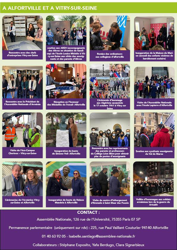 isasantiago_94's tweet photo. 📝Heureuse de pouvoir rendre compte aux #Alfortvillais et aux #Vitriots de mes actions de ces derniers mois à leur service et à leurs côtés, pour plus d'#égalité, de #solidarité et pour préparer les enjeux de demain. https://t.co/1T6phQSXyG