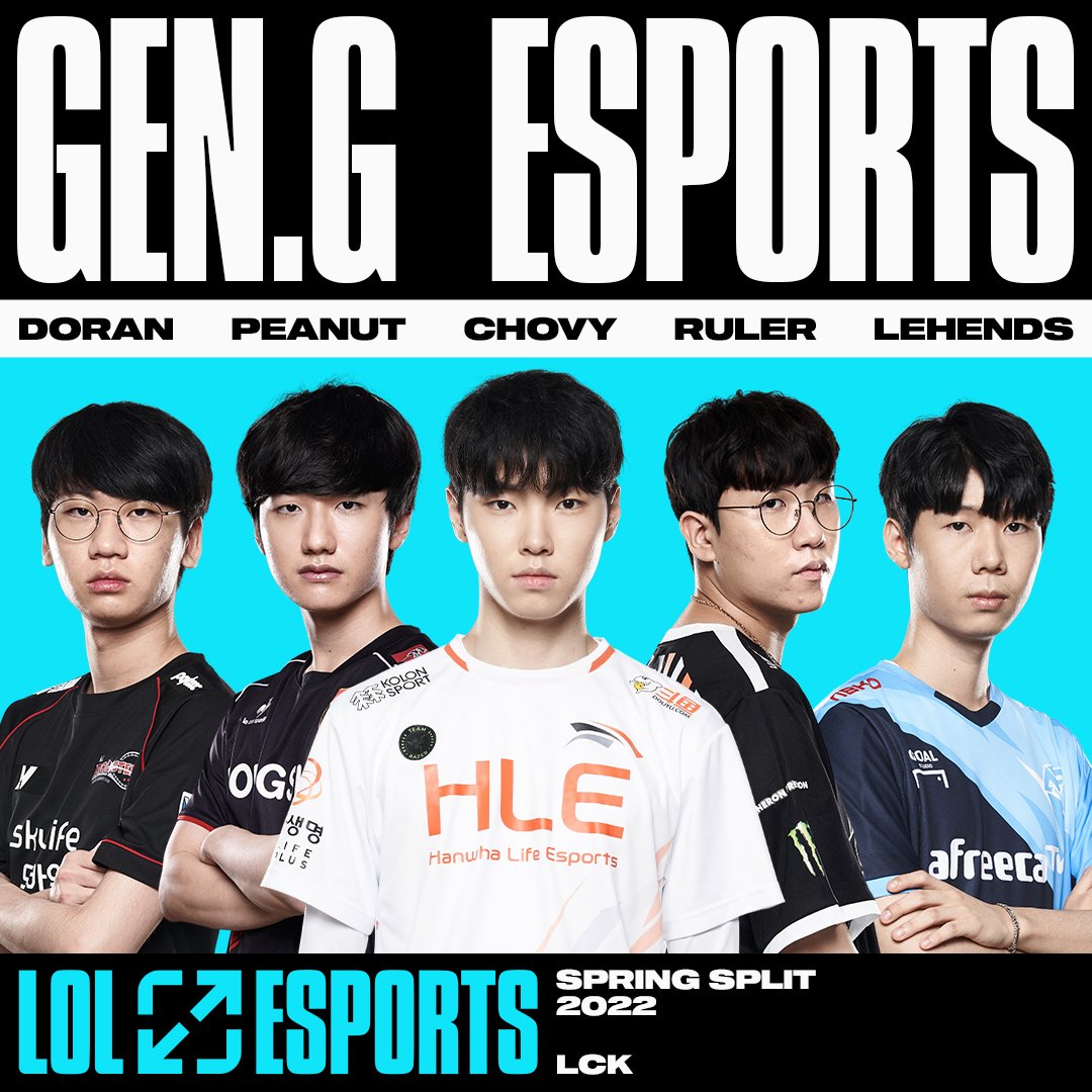LoL Esports on Twitter: &quot;Rate the new 2022 @GenG roster from 0-10! #LCK https://t.co/ggWEvoLkYL&quot; / Twitter