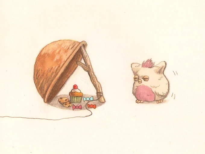 罠にかかる3秒前のファービー

#ファービー #イラスト #おやつ 
