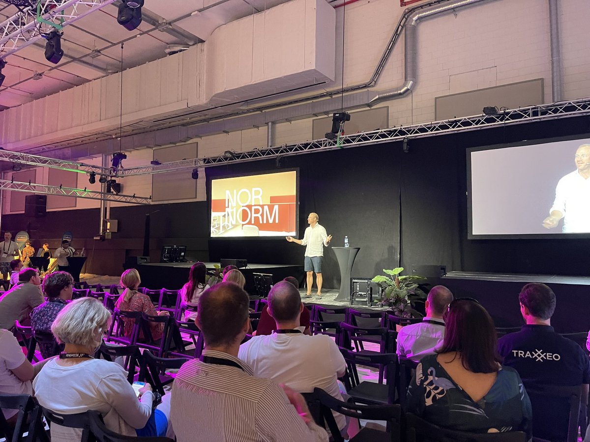 IrisMerka's tweet photo. ”The real state industry is broken and we are here to fix it! ” absolutely great presentation from Jonas Kjellberg founder of NORNORM. @RecoTechFI @MetropoliaBiz https://t.co/rpDIBllbxl