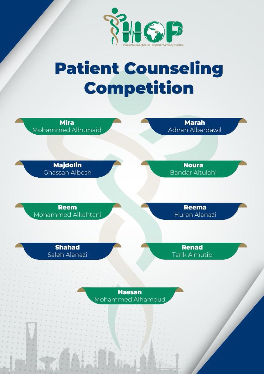 IHOPsa's tweet photo. أسماء المُرشحين للمرحلة الثانية في المسابقة الوطنية الثانية للتثقيف الدوائي #NPCC2 🤩
ألف مبروك لكل المُرشحين! 🎊
شدوا حيلكم باللي جاي🤩✨ https://t.co/qPTmMavDq7