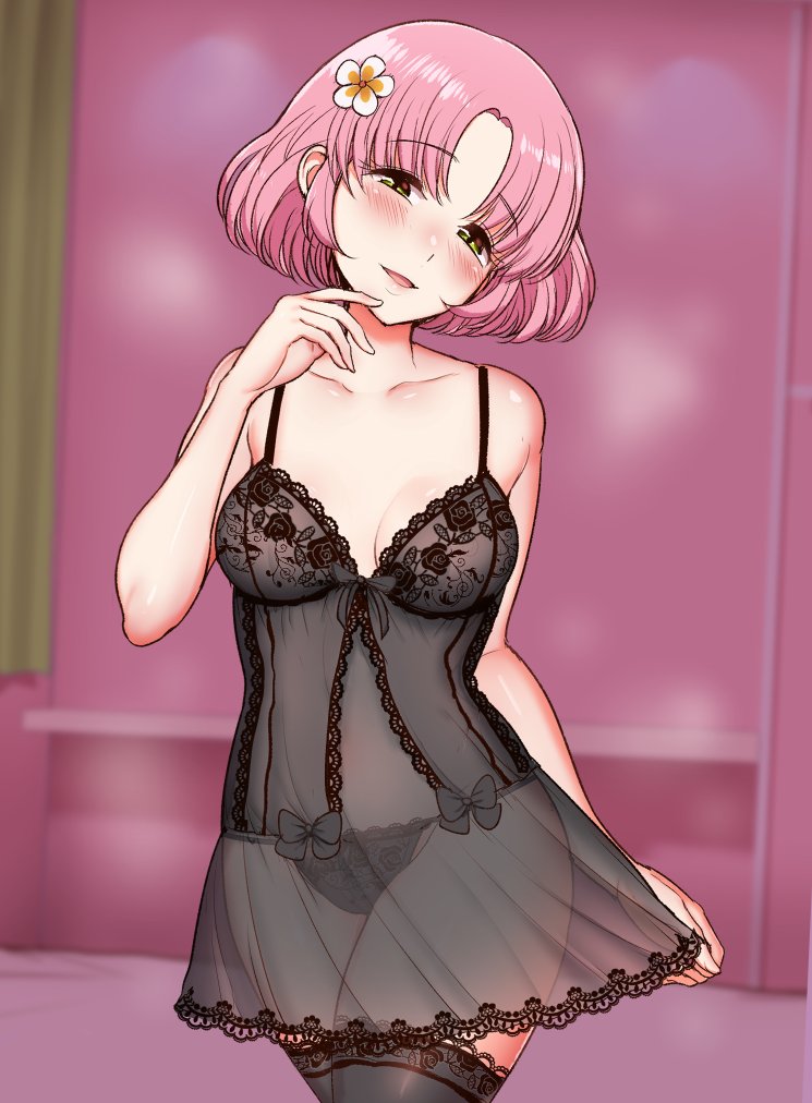 キュートアイドルには黒の下着がよく似合う。その⑩
おしとやかアイドル 北大路さくら。 