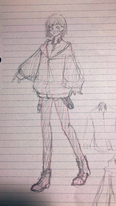 暁ちゃん新しい服考えてみたよってやつ!色とかデザインとかもうちょい練るつもり 