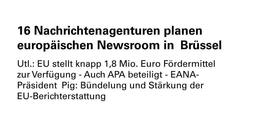 Clemens Pig (@clemenspig) on Twitter photo Alfred Geiringer, Grundsteinleger der APA vor 75 Jahren, wäre heute wohl begeistert; wir sind es jedenfalls: APA bezieht mit 15 europäischen Nachrichtenagenturen einen gemeinsamen Newsroom in Brüssel. <a href="/JBruckenberger/">Johannes Bruckenberger</a> <a href="/peterkropsch/">Peter Kropsch</a> #APA75 - amp.diepresse.com/6067719 Alfred Geiringer, Grundsteinleger der APA vor 75 Jahren, wäre heute wohl begeistert; wir sind es jedenfalls: APA bezieht mit 15 europäischen Nachrichtenagenturen einen gemeinsamen Newsroom in Brüssel. <a href="/JBruckenberger/">Johannes Bruckenberger</a> <a href="/peterkropsch/">Peter Kropsch</a> #APA75 - amp.diepresse.com/6067719