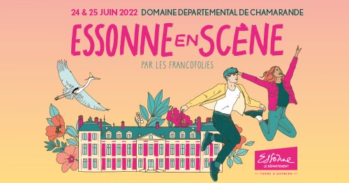 CDEssonne's tweet photo. Aujourd'hui, on vous dévoile le visuel de la prochaine édition d'#EssonneEnScène par les Francofolies ! 
📍 Rendez-vous les 24 et 25 juin 2022 au Domaine départemental de Chamarande ! 
Programmation à découvrir très bientôt 🤩 https://t.co/ckIXXLi65Y