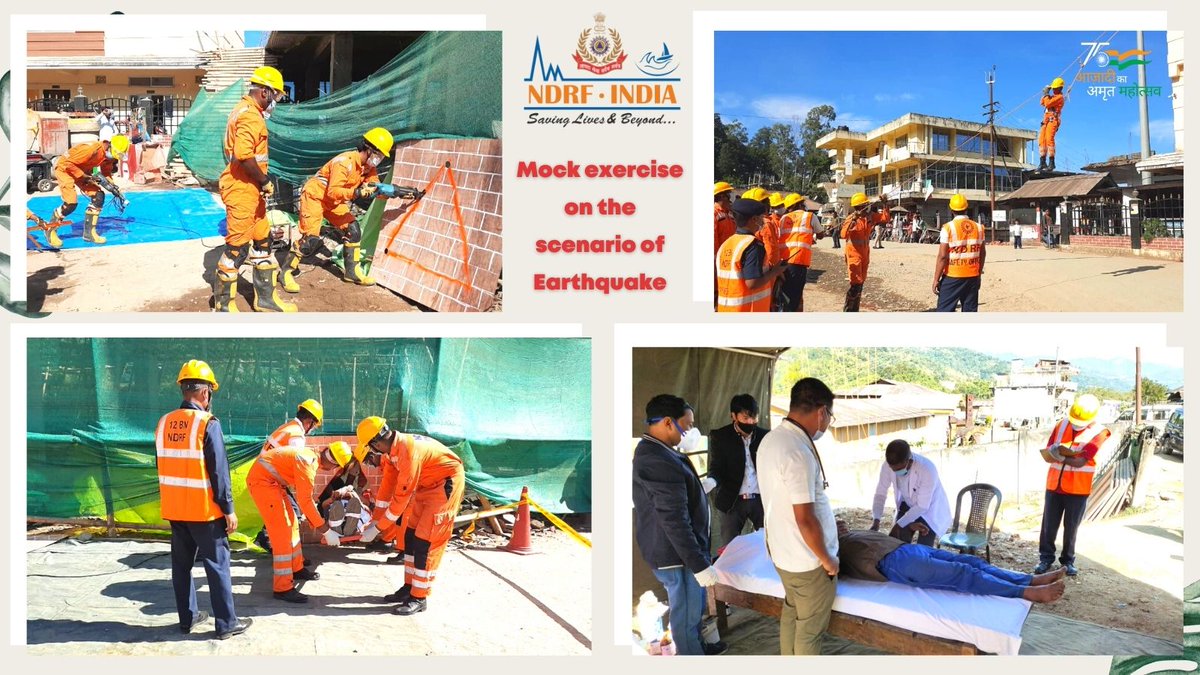 12bnndrf's tweet image. #12NDRF conducted Joint #MockExercises on #Earthquake  at #Palin #KraDaadi &amp;amp; #Khonsa #Tirap in #ArunachalPradesh with district Administration. Various stakeholders of district participated in exercise &amp;amp; more than 500 persons were benefited.
@PemaKhanduBJP 
@DDNewsArunachal