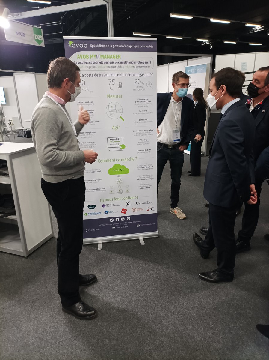 AVOB's tweet photo. @cedric_o introduit le premier #GreenTechForum ! 

👉 Retrouvez-nous dès maintenant sur le stand D09 pour nous rencontrer et en savoir plus sur nos solutions #GreenIT 

#numériqueresponsable #GreenTech #neutralitécarbone #optimisationenergétique #transitionénergétique https://t.co/7l8aMnxh7U
