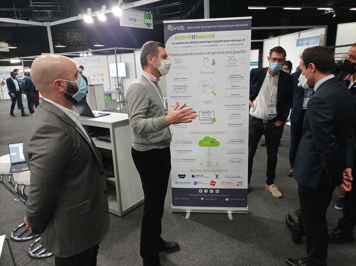 AVOB's tweet photo. @cedric_o introduit le premier #GreenTechForum ! 

👉 Retrouvez-nous dès maintenant sur le stand D09 pour nous rencontrer et en savoir plus sur nos solutions #GreenIT 

#numériqueresponsable #GreenTech #neutralitécarbone #optimisationenergétique #transitionénergétique https://t.co/7l8aMnxh7U