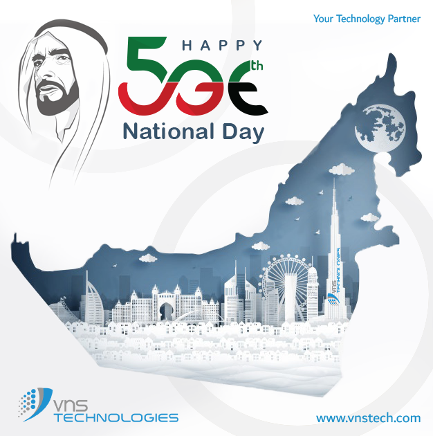 vnstech's tweet photo. VNS Technologies wishes you a very happy 50th UAE National day!
May this Golden Jubilee of Independence bring abundant opportunities for our Nation to grow and prosper for years to come.

 #VNSTech #VNSTechnologies #UAE #NationalDay #50thNationalDay https://t.co/neL5tZgi0i