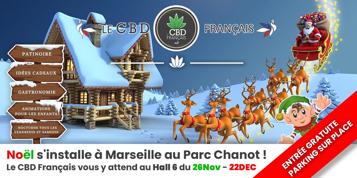 LeCbdFrancais's tweet photo. Noël s'installe à Marseille au Parc Chanot du 26 Nov au 22 Dec.🎄

Venez en famille pour découvrir le père noël, ou encore le merveilleux carrousel et bien d'autres.🎅

Des stands en tout genre pour des idées cadeaux originales, ou juste pour passer un moment agréable. 🎄 https://t.co/8fy6QAfGn3