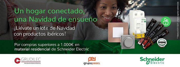 #PeisaInforma📌 
<a href="/grupo_peisa/">Grupo Peisa</a>  y <a href="/grudilec/">GRUDILEC</a> te ofrecen esta magnífica promoción de <a href="/SchneiderES/">SchneiderElectric ES</a>.
¡Llévate tu cesta de productos gourmet para esta Navidad!
Por cada 1000€ de compra en material residencial, te la llevas!  

Promo válida hasta el 31/12/21

ℹ️ bit.ly/3I8exDU