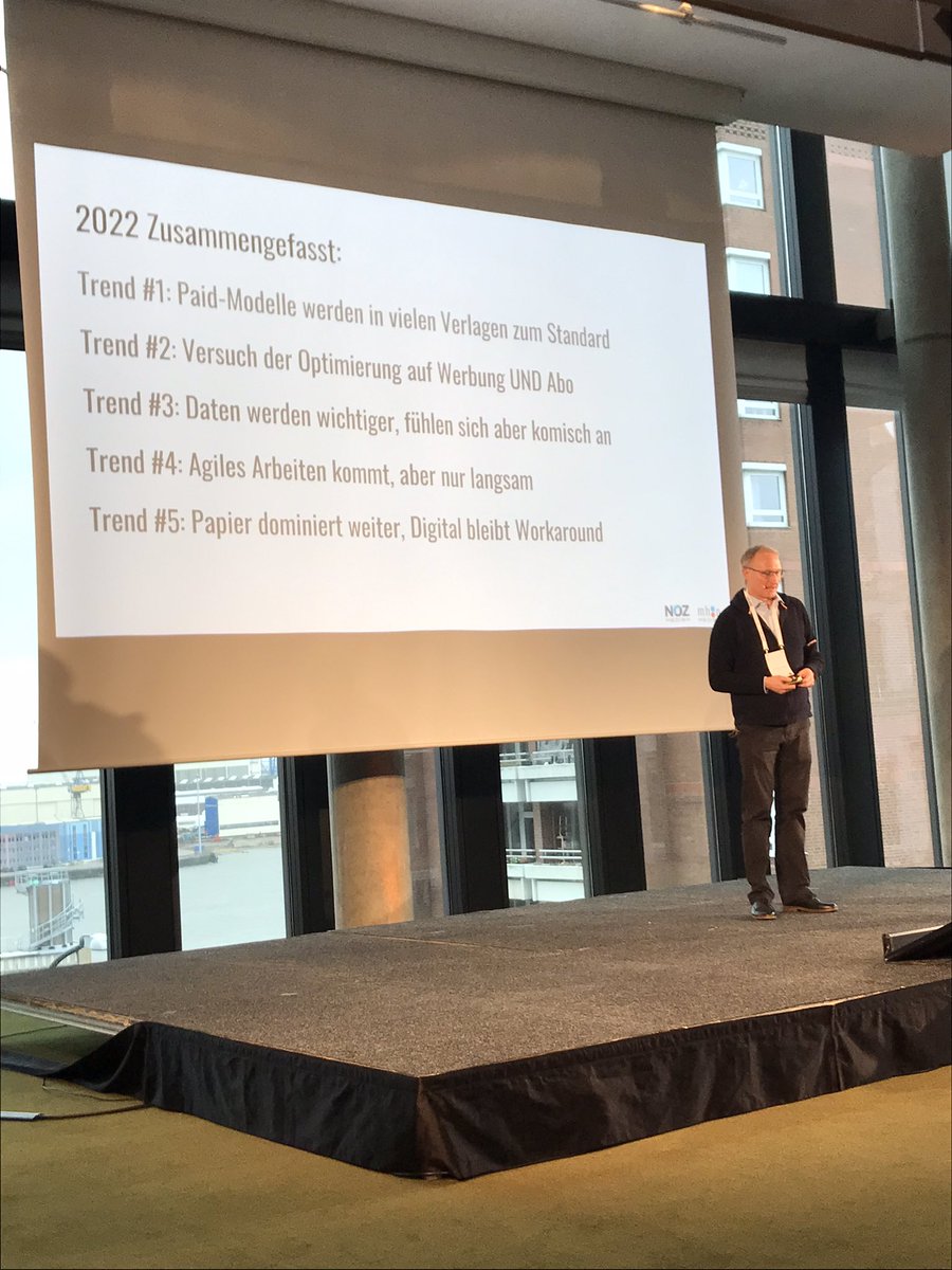 michaelhoecker's tweet photo. Trends der Medienwelt aus Aicht von @Dreykluft kann direkt überall einen ✅ dran machen. Bei 1 und 4 muss es in den Verlagen aber schneller gehen! 🚀 #vdzds https://t.co/AbVCwT1t3V