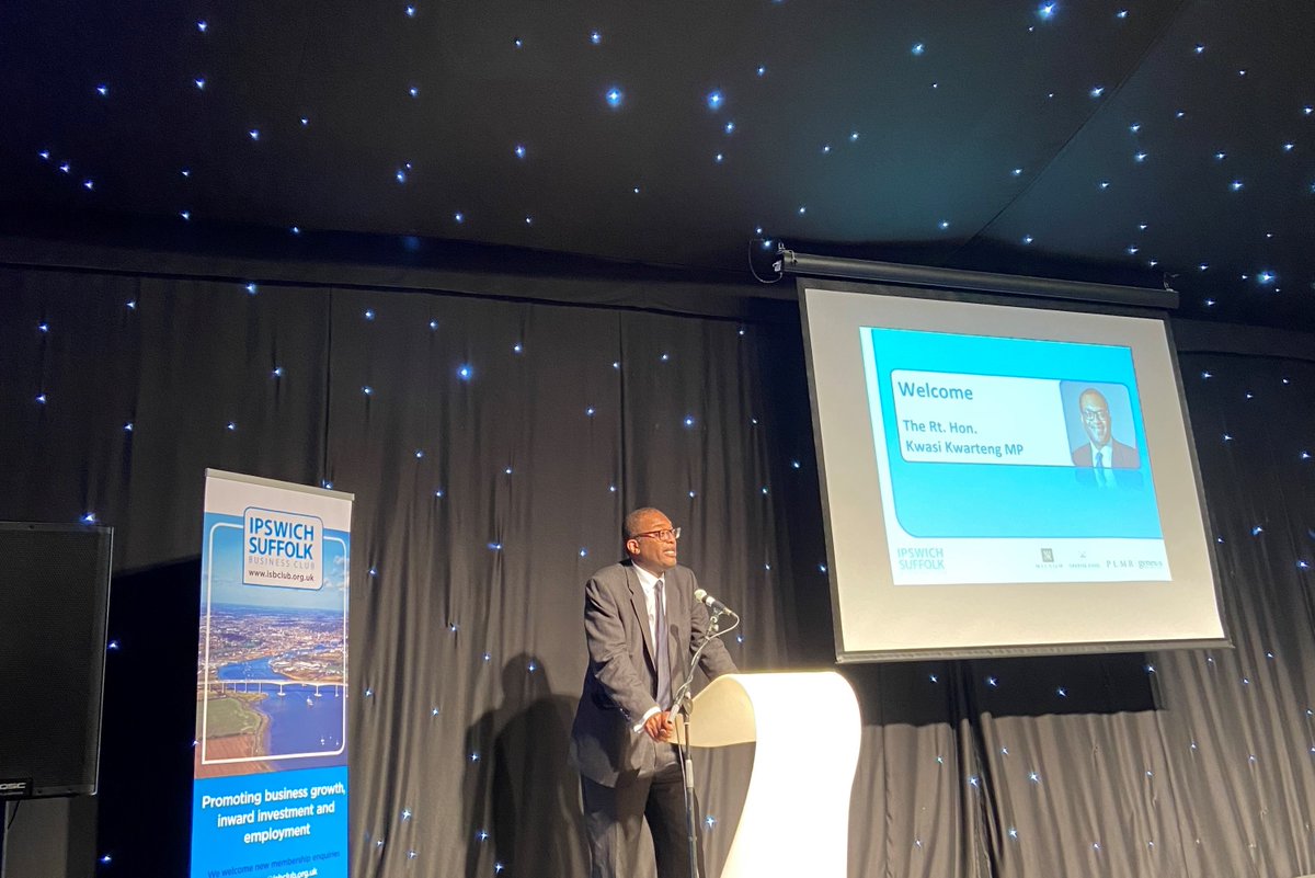 We were delighted to host the <a href="/isbclub/">Ipswich Suffolk BC</a> lunch <a href="/kesgravehall/">milsoms kesgravehall</a> <a href="/milsomhotels/">MH&R</a> with @KwasiKwarteng   an interesting and informative speech.  Kwasi was humorous and engaging and took the time to chat with  each table.
