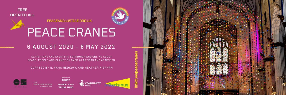 Beyond #COP26? Help us bring our #PeaceCranes project f/ing over 20 artists &amp; activists striving for social and climate justice to its culmination exhibition and events in Spring 2022. 

Donate here: chuffed.org/project/peace-…

#GivingTuesday #PeaceCranes #CutMilitaryCarbon