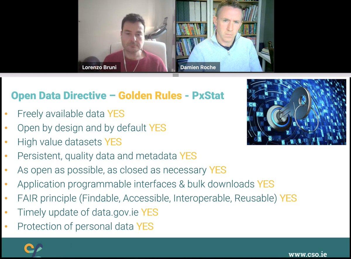 derilinx's tweet photo. .@CSOIreland Dissemination Applications Tech Development Team @eoinmaccuirc, Damien Roche &amp; Lorenzo Bruni now presenting “PxStat - opening up CSO's data”. #API, #widgets, #maps, #OpenSource &amp; more! More than 12.000 hits a day!
🏛 #OpenDataConfIE @IRLDeptPER @GovDataIE #CSOIreland https://t.co/hV03Hj3WXg