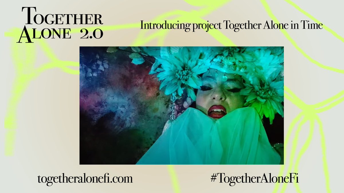 In Together Alone In Time, contributors from different countries and backgrounds reflect on their feelings, experiences and thoughts in the time of the pandemic via art. Commissioned by Together Alone 2.0 – follow #TogetherAloneFI &amp; togetheralonefi.com! <a href="/instituutit/">Suomen kulttuuri- ja tiedeinstituutit ry</a>