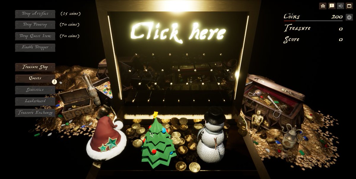 Braincircusgame's tweet photo. During Christmas Time there are special Christmas Artifacts drops in Coin Treasures. Don't miss out and get it on Steam, it's on sale!
#braincircus #tropicaltrader #indiedev #indiegames #indiegame #IndieGameDev #gamedev #UnrealEngine #gamedesign #PCGames #gaming https://t.co/r0xhytw6wc
