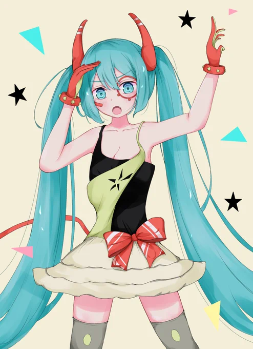 3曲目 Satisfaction/kz
#100曲ボカロ絵チャレンジ
#初音ミク 