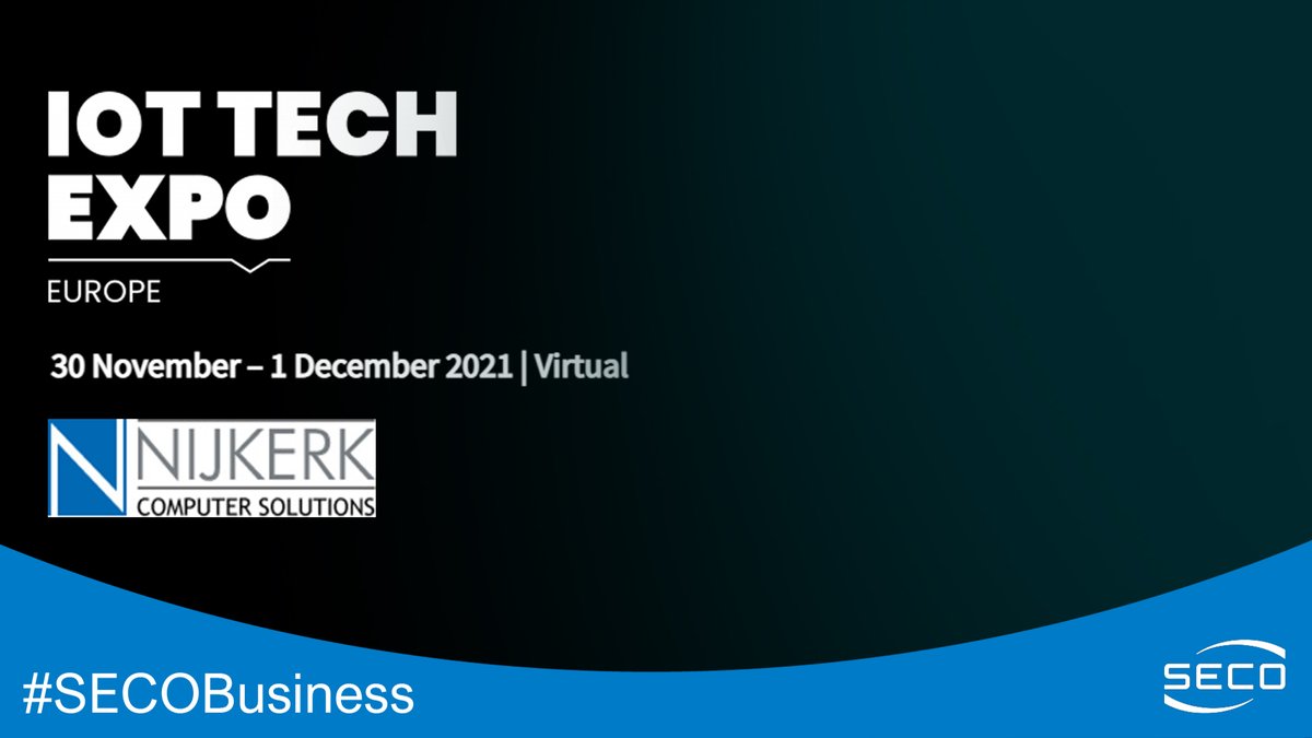 SECO (@seco_spa) on Twitter photo 🗓️ <a href="/iottechexpo/">IoT Tech Expo</a>, Nov 30-Dec 2
Our distributor Nijkerk Computer Solutions attends #IoTExpo Europe Virtual: 2 days of top-quality content and innovative discussions about the #IoT ecosystem.
Discover our products at Nijkerk's virtual stand➡️ iottechexpo.com/europe
#SECOBusiness 🗓️ <a href="/iottechexpo/">IoT Tech Expo</a>, Nov 30-Dec 2
Our distributor Nijkerk Computer Solutions attends #IoTExpo Europe Virtual: 2 days of top-quality content and innovative discussions about the #IoT ecosystem.
Discover our products at Nijkerk's virtual stand➡️ iottechexpo.com/europe
#SECOBusiness