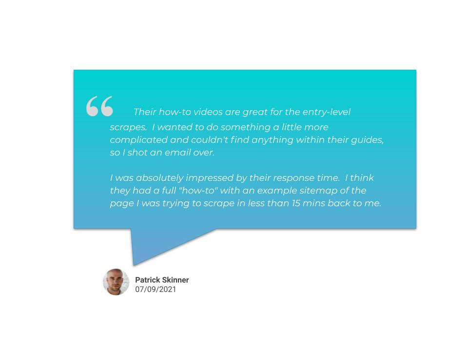 WebScraperIO's tweet image. #Reviews are an important asset that we take into account when developing our product, creating the how-to videos and content. Thank you for sharing, and we hope to hear more suggestions!