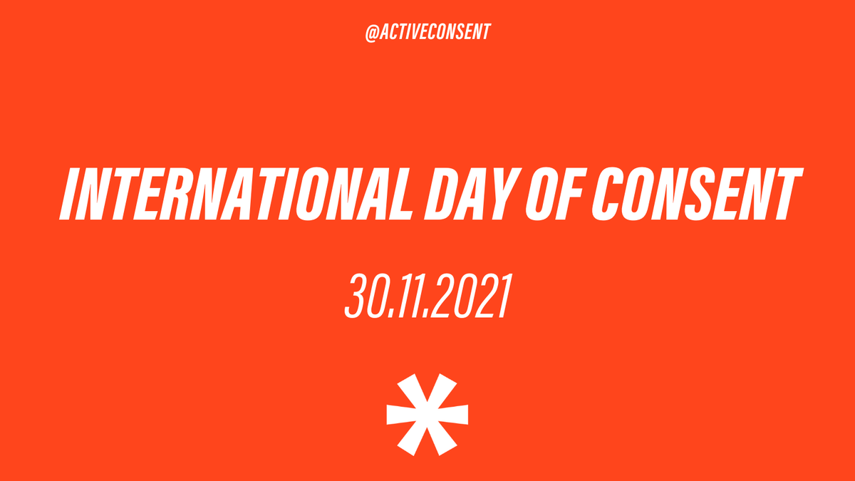 Happy #InternationalDayofConsent🎉🎉🎉

We're so grateful that we get to do the work we do, because every day is consent day at Active* Consent! 

#activeconsent #idoconsent