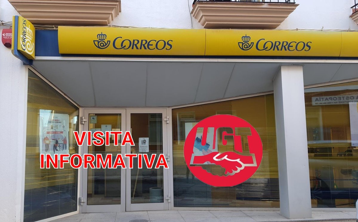UGTCORREOSEXT's tweet photo. #Correos 📯 nos #DENIEGA ⛔ dar #Asambleas por lo que hoy #UGT hace una #VisitaINFORMATIVA a #Alcantara 📅 Tres años después del inicio de la legislatura del actual Presidente continuamos denunciando los #RECORTES de PLANTILLA, aumentando el ESTRES LABORAL 🚨‼️⛔ @UGTSPEXT https://t.co/uohua1HKET