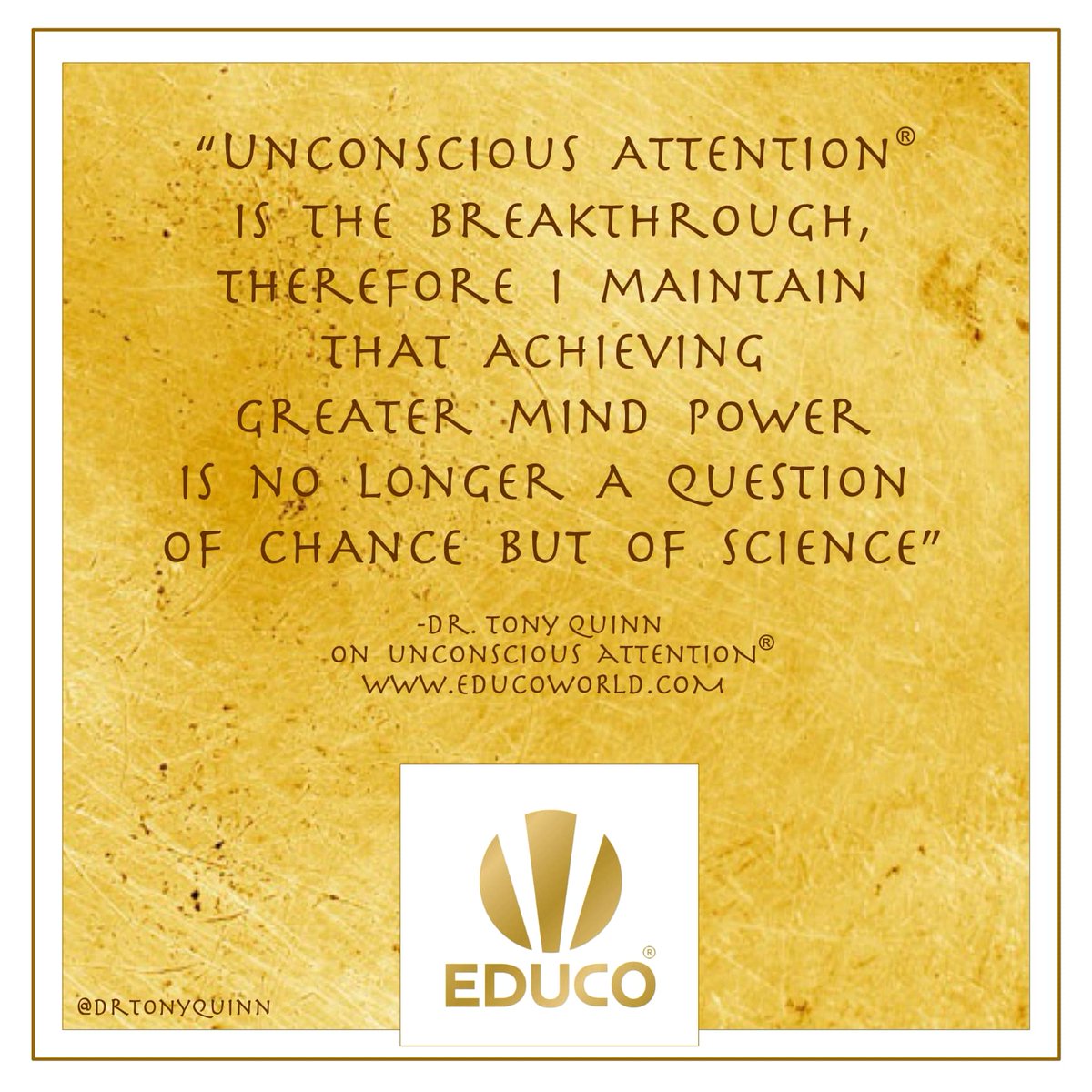 educo_world's tweet photo. #breakthrough #drtonyquinn #educoworld #educoseminars #bioneer #consciousness #love #spirituality #awakening #spiritualawakening #spiritual #awareness #enlightenment #energy #life #higherconsciousness #higherself #selfrealization #mind https://t.co/evrgPWPltQ