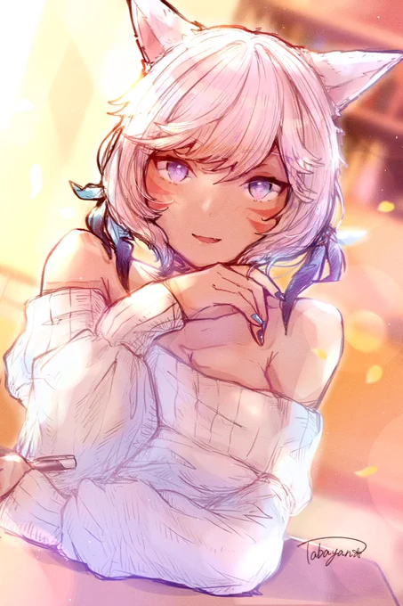 #今月描いた絵を晒そう 
#FF14イラスト #FF14art 

今月は、趣味絵を多めに描けて楽しかったです^ ^🌸 