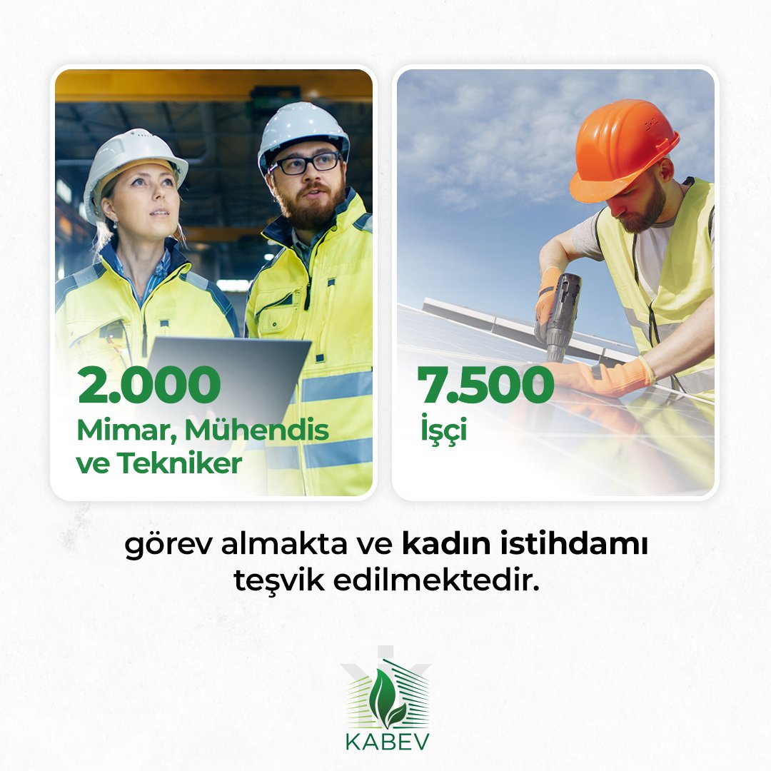KamuEnerji's tweet photo. Bu projede 500’ü kamu görevlisi olmak üzere toplam 2.000 mimar, mühendis ve tekniker ile 7.500 işçi görev almaktadır. Kadın ve genç istihdamı teşvik edilmektedir.
#kabev #kamubinaları #enerjiverimliliği #iklimdegisikligi
#yigm #türkiyeninteknikgücü https://t.co/ZnZZdCgfNh
