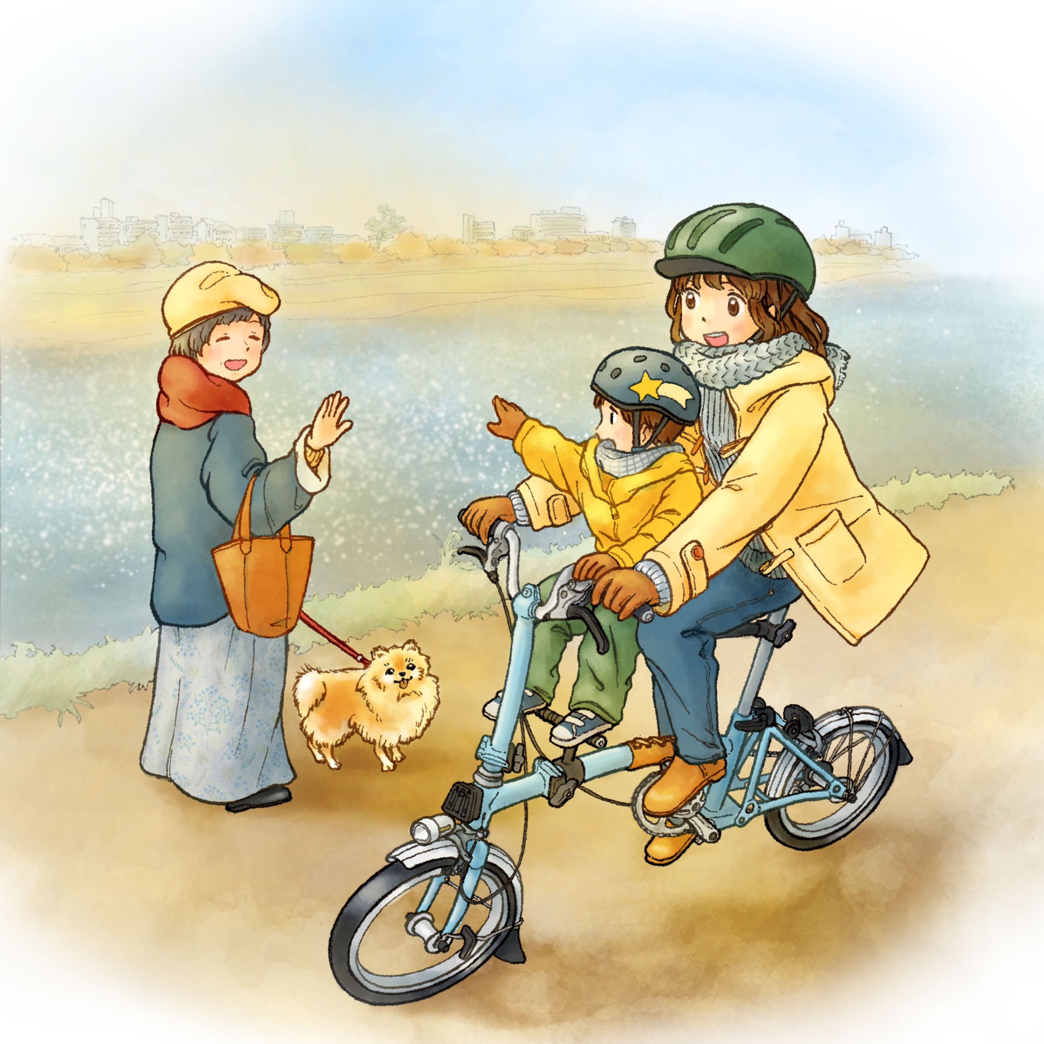 えだまめ 自転車関連のツイート多めですが イラストも趣味で描いてます 今月描いた絵を晒そう 冬の創作クラスターフォロー祭り T Co Zyvv5zosgk Twitter