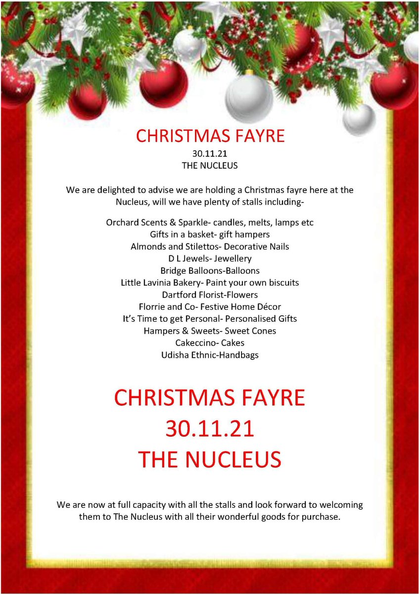 LaviniaBakery's tweet photo. Al set up and ready for @Nucleus_IC Christmas Fair. 

Pop along, and grab a cookie, if you're free! 

#Christmasfair #shoplocal #shopsmallbusiness #dartfordmums #dartford #dartfordbusiness https://t.co/TWxkYqB7oD
