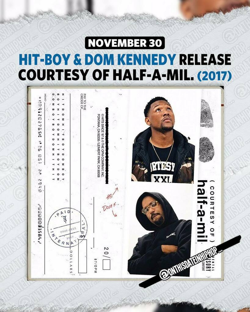 bleepthabastard's tweet photo. #OnThisDateInHipHop, @DopeItsDom and @HitBoy [known together as #HalfAMil] released their group album #CourtesyOfHalfAMil... This whole project is dope... #TheMost #500BandClique #EricWright ft @TheJay305 #TooManyWays ft @TyDollaSign🔥🔥#TonyFontana.

… https://t.co/XUst5Wj8ho https://t.co/S2OdPmWOT9
