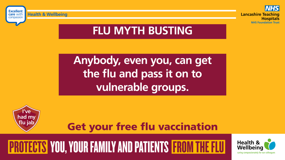 LancsHospitals's tweet photo. #FluMythBusting https://t.co/f51wnn1QM5