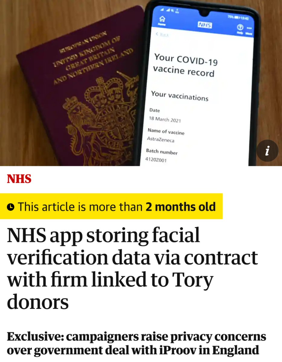 EinsteinsAttic's tweet photo. One cannot help but note that the company Singapore's #IDscheme uses for #FacialRecognition...

https://t.co/21SPOAW36b

...is the same one England is using for its #COVIDpassport, about which questions have already been raised:

https://t.co/SPgV9ow0fg https://t.co/qNMVamoOHK
