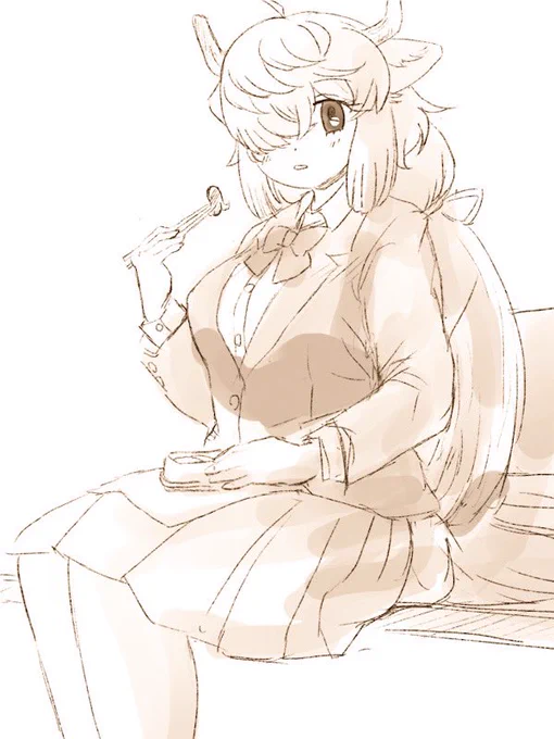 ヤクさんとお昼 