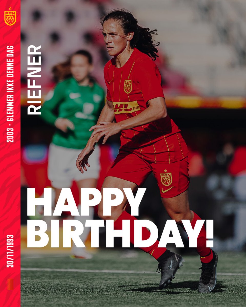 FCNordsjaelland's tweet photo. Stort tillykke med fødselsdagen til Ashley Riefner ❤️💪 https://t.co/3wJOv37sN2