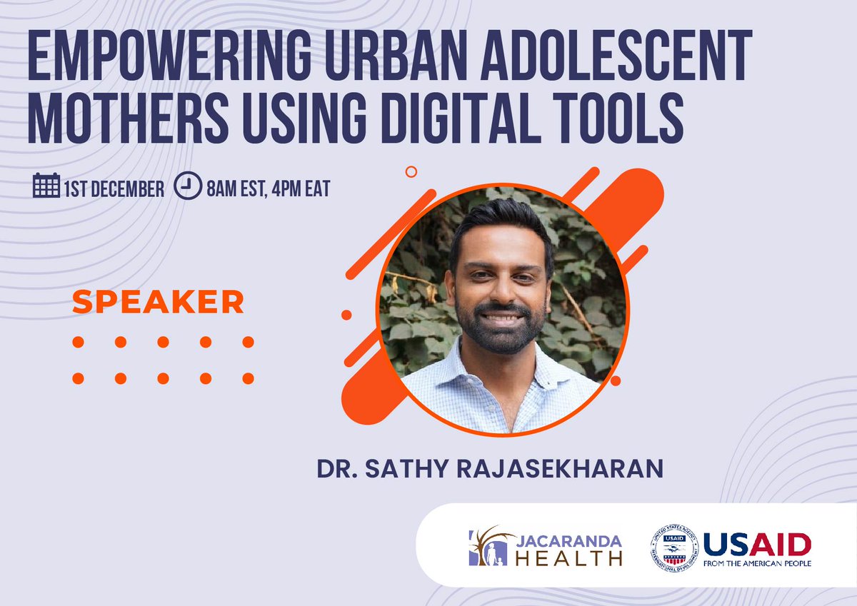 jacarandakenya's tweet photo. Join us tomorrow @ 4pm where we'll unpack our #ImplementationResearch approaches to improving #MNH health outcomes for #AdolescentMothers in 2 of Nairobi's informal settlements, as part of our @USAIDGH supported #UrbanHealth project #KuboreshaAfyaMitaani. https://t.co/boD1nnt6Sv https://t.co/XSe5CySGZU
