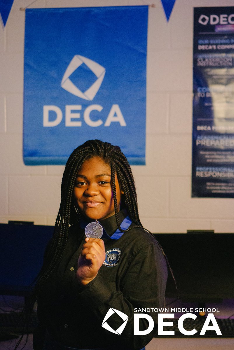OneWestlakeDECA's tweet photo. Our medals are in! Our 2021 GA DECA Fall LDC - Team Marketing Role Play Competition Winners🎖: Christiane Pearson & Ava Stacker are taking their victory lap! Congratulations👏!
#DECA #MaxMomentum #DECAMonth #FallLDC @Georgia_DECA @SandtownMS @GeorgiaCTAE @DECAInc https://t.co/V8tSg0QUuG