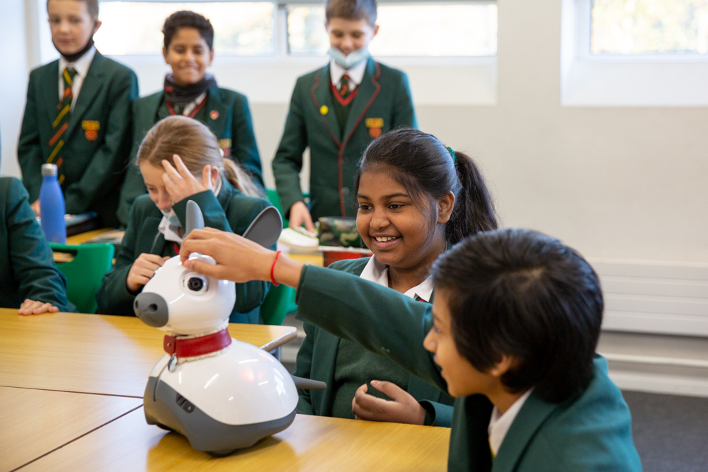 St Benedict's School (@stbenedicts) on Twitter photo Year 7 have made friends with MiRo - a social robot! They'll be learning to code this fully programmable robot, which thinks and behaves very much like an animal. <a href="/Raspberry_Pi/">Raspberry Pi</a> #AI #STEM #programming #robots #ThroughStBenedicts Year 7 have made friends with MiRo - a social robot! They'll be learning to code this fully programmable robot, which thinks and behaves very much like an animal. <a href="/Raspberry_Pi/">Raspberry Pi</a> #AI #STEM #programming #robots #ThroughStBenedicts