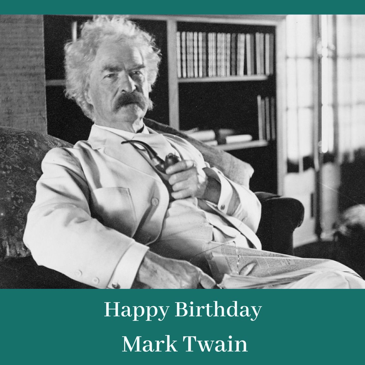 Born on November 30, 1835 in Florida, Missouri. He transcended the apparent limitations of his origins to become a popular public figure and one of America’s best and most beloved writers.
"Kindness is the language which the deaf can hear and the blind can see."- Mark Twain
#AIBF