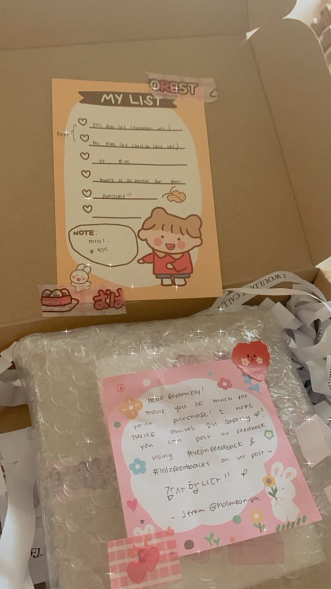 lyannesy's tweet photo. My first twice photocards🌸 thank you @halmeoniph !! vv cute and secured ang packaging plus freebies #yejinfeedback #lolzfeedbacks https://t.co/ImMoZ2xdii