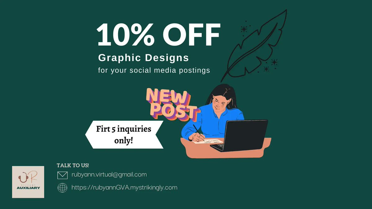 rubyann_VA's tweet photo. Are you looking 👀 to create a positive ➕ and lasting visual impression on your customers 🛃 but don't know how to get going? 🤔❓

Let me help you with that‼️

I make graphic designs 🖼️ that could attract attention ✨ to your product! https://t.co/AZkmF3pc7y