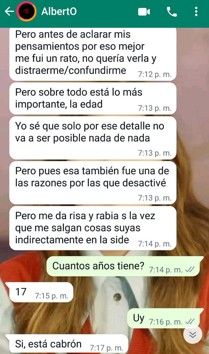 c4so4lberto's tweet photo. conversaciones de Alberto con M.A en donde a ella también le confiesa lo de lolita incluso en una ocasión la manipuló para que me preguntara si yo ya le había contado a ella sobre el tema https://t.co/O7ADtFDDIC