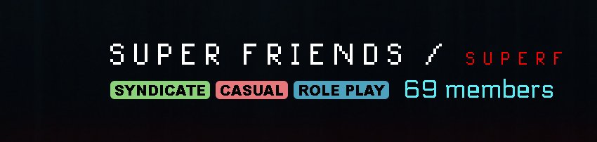 GandoraOlap's tweet photo. The Super Friends has made it to the sacred number in #StarCitizen! We will now be accepting new recruits in 100 member increments. https://t.co/rKqPcIVFZi https://t.co/DhlLAMKCmv