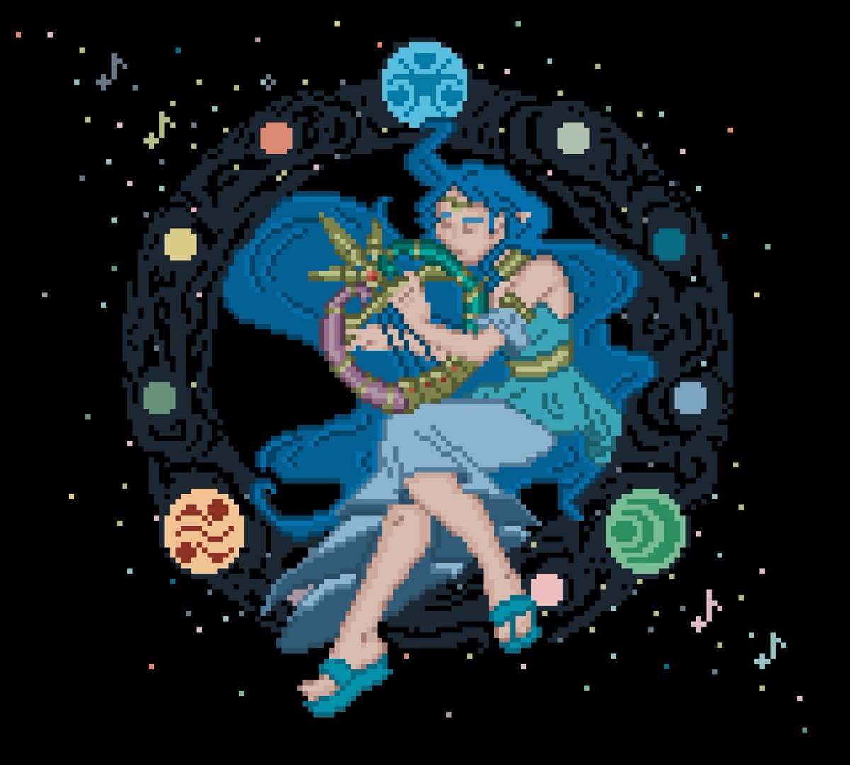 mistayapix's tweet photo. The Oracle of Wisdom, Nayru, and her #MagicInstrument
@Pixel_Dailies #pixel_dailies #pixelart #pixelartist https://t.co/P9Ig1oI86q