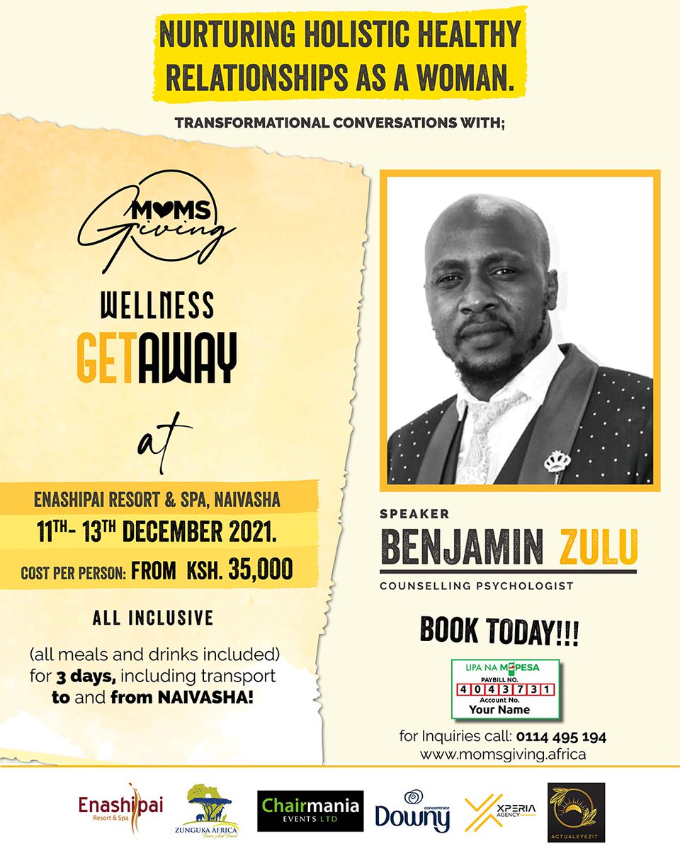 momsgiving's tweet photo. It's been confirmed    Benjamin Zulu will be joining us at the #momsgiving2021 #momcation !!! Book your ticket today and do not miss a chance to get some expert advice on holistic relationships as a queen      #justbreathe https://t.co/jPd4GItE2E