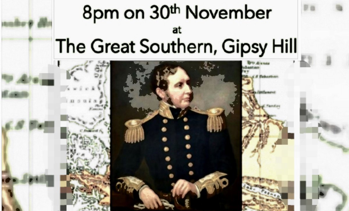 Tonight and the Great Southern, Gipsy Hill at 8pm

The Life of Vice Admiral Robert Fitzroy By Andy Bone

A funny, factual and entertaining lacture (lecture with acting)

Hope to see you there as you're all invited
Free but donations welcome
(sugg. £5)

#GipsyHill 
#lovegipsyhill