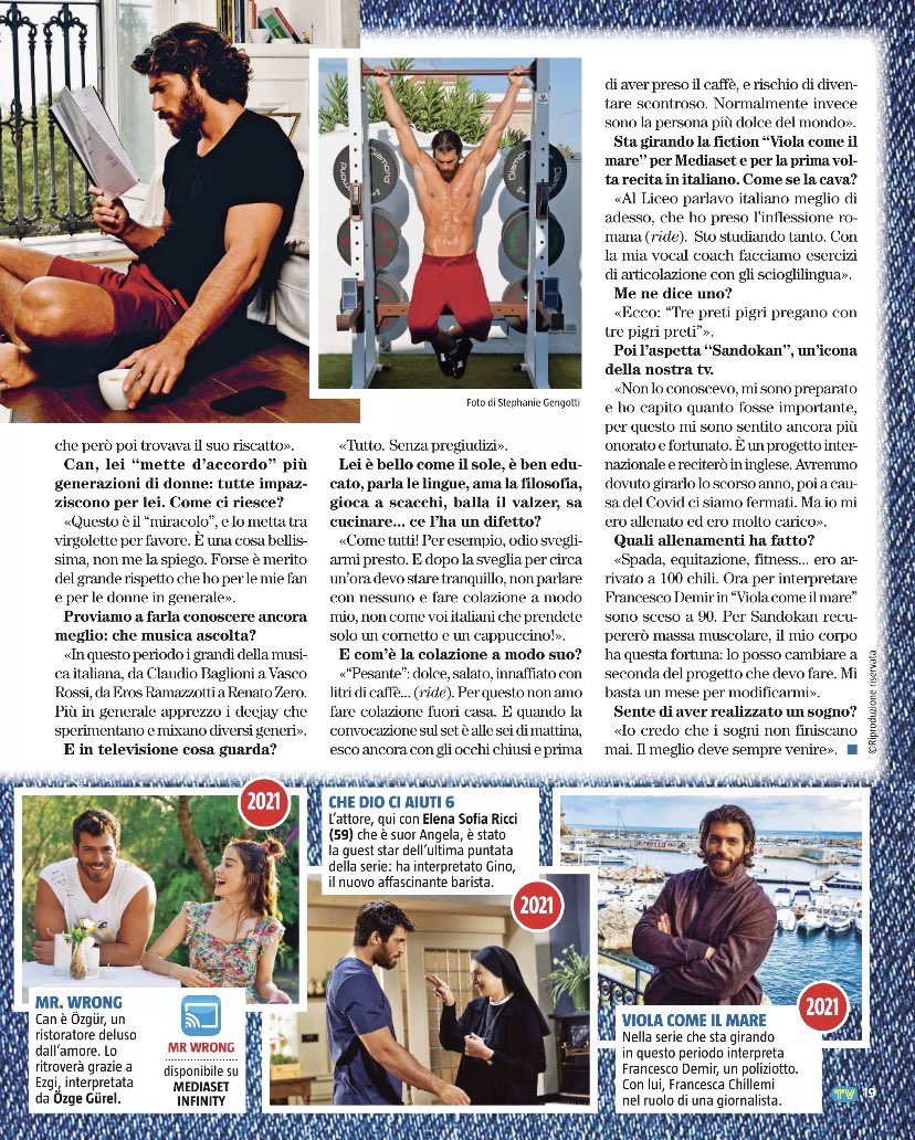 📌 Articolo del settimanale #tvsorrisiecanzoni 

L’attore turco parla della sua biografia solo a Sorrisi!

“E ora vi racconto tutto di me”

#CanYaman #SembraStranoAncheAMe